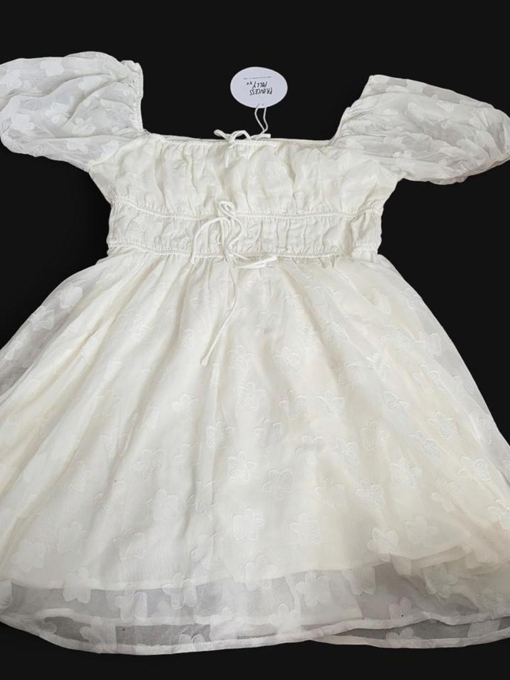 Princess Polly White Puff Sleeve Mini Dress